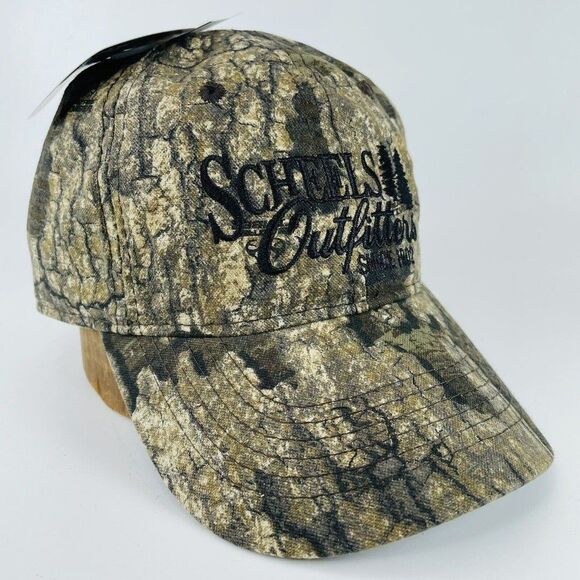 Scheels Outfitters Camo Strapback Trucker Hat Hunting Ball Cap Embroidered Duck - Picture 1 of 12